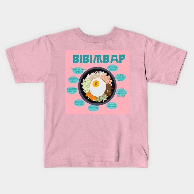 Bibimbap Kids T-Shirt by EV Visuals